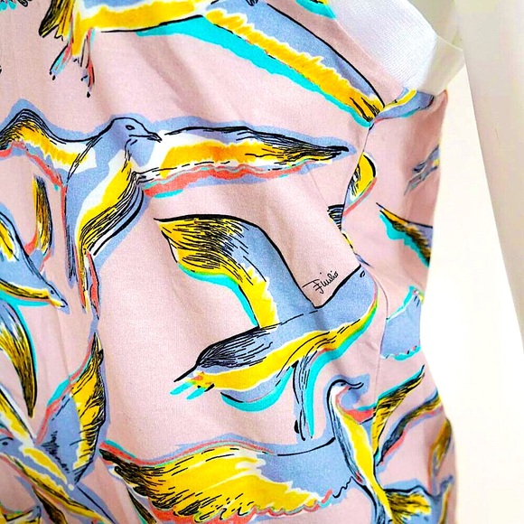 Emilio Pucci Seagull Bird Scoop Neck Racer Back Tank Top - Picture 8 of 11